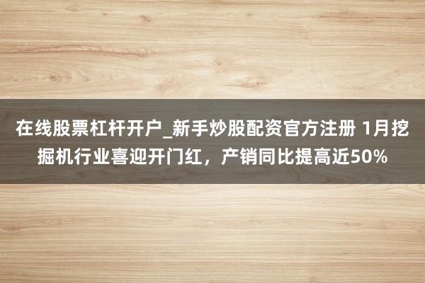在线股票杠杆开户_新手炒股配资官方注册 1月挖掘机行业喜迎开门红，产销同比提高近50%